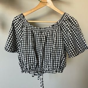 Gingham crop top